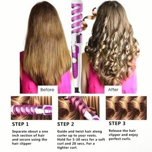 New Never Used CRASTS Spiral Curling Wand